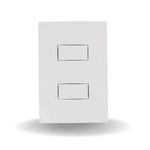 Conjunto 2 Interruptores Simples 10A/250V 4x2 Branco i9
