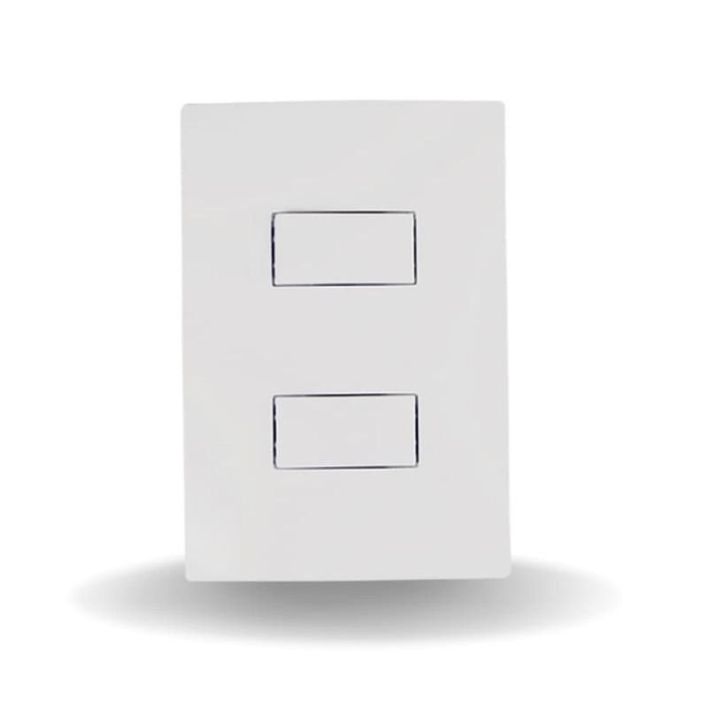 Conjunto 2 Interruptores Simples 10A/250V 4x2 Branco i9