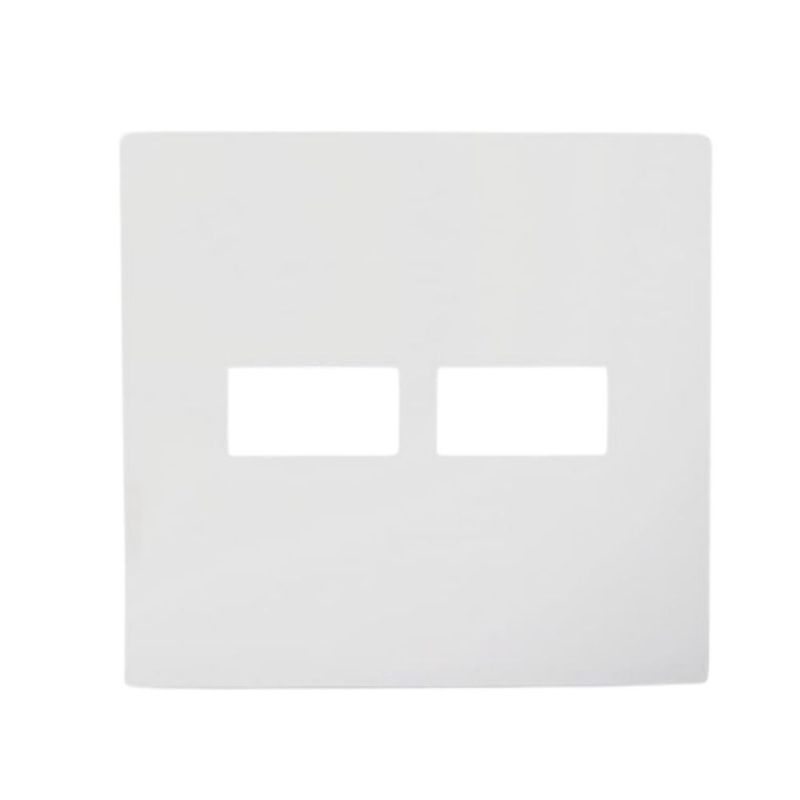 Placa 2 Postos 4x4 com Suporte Branca i9