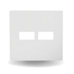 Placa 2 Postos 4x4 com Suporte Branca i9