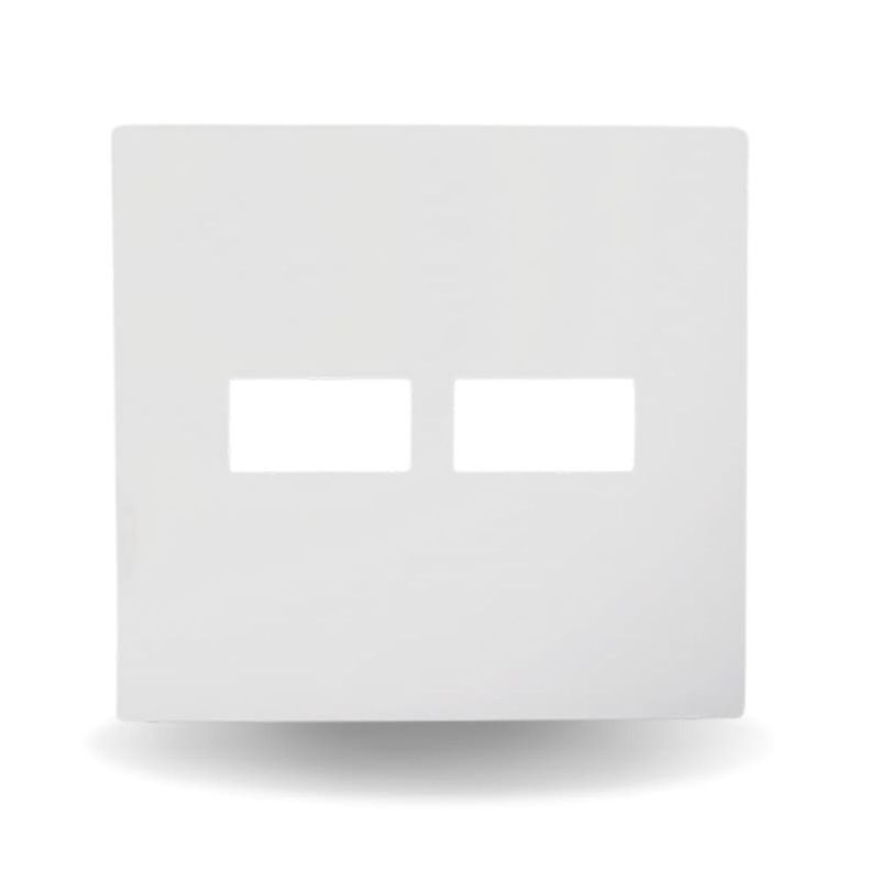 Placa 2 Postos 4x4 com Suporte Branca i9