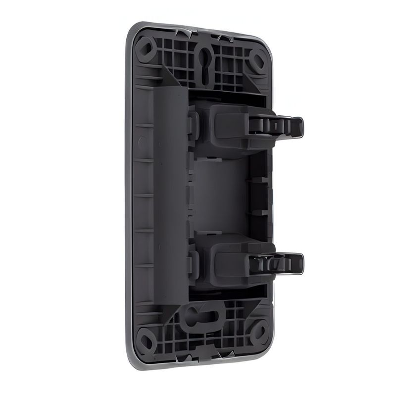 Conjunto 2 Interruptores Simples 10A/250V 4x2 Preto Gracia Maxx