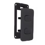 Conjunto 2 Interruptores Simples 10A/250V 4x2 Preto Gracia Maxx