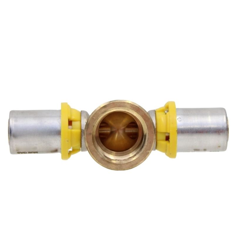 Te Fêmea para Gás 20mmx1/2" Prensar Multi Emmeti