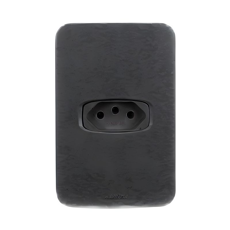 Conjunto Tomada 2P+T 20A/250V 4x2 Preto Gracia Maxx