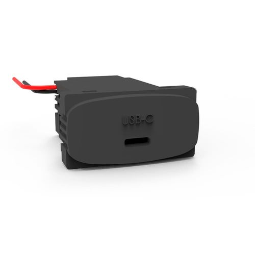 Módulo Carregador USB Tipo-C 25W Bivolt Preto Gracia