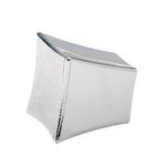 Puxador Botão Quadrado Florença 25mm Plástico Cromado