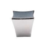 Puxador Botão Quadrado Florença 25mm Plástico Cromado