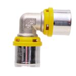 Cotovelo Gás 26mmx26 Prensar Multi Emmeti