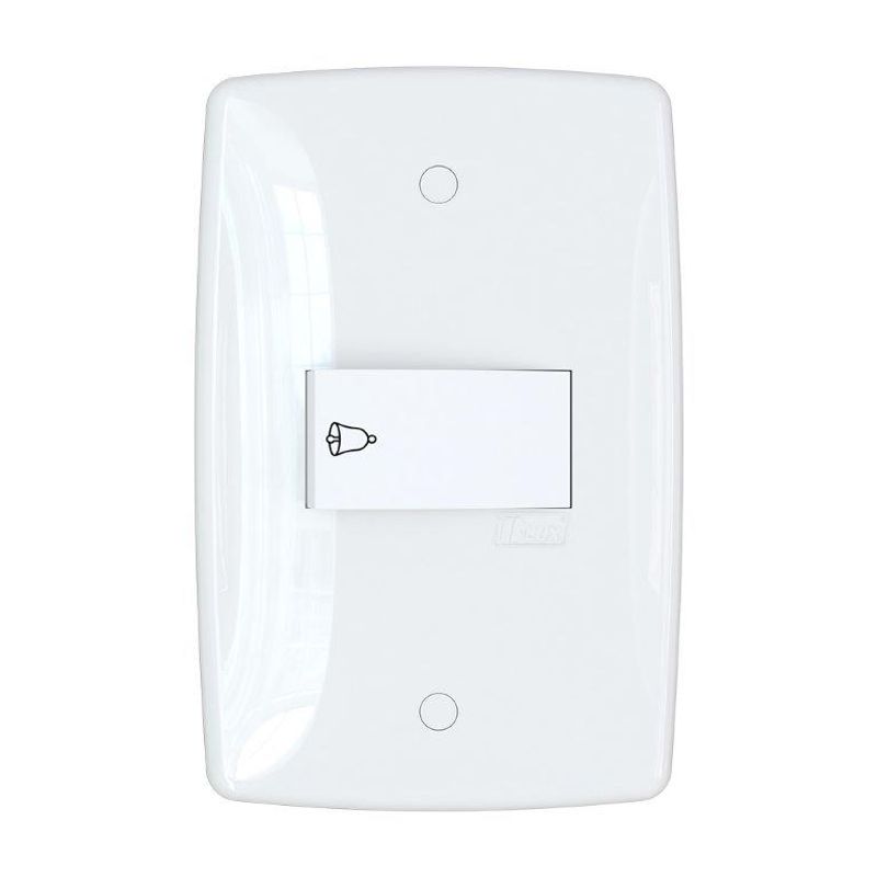 Conjunto Pulsador de Campainha 10A/250V 4x2 Branco Finesse+