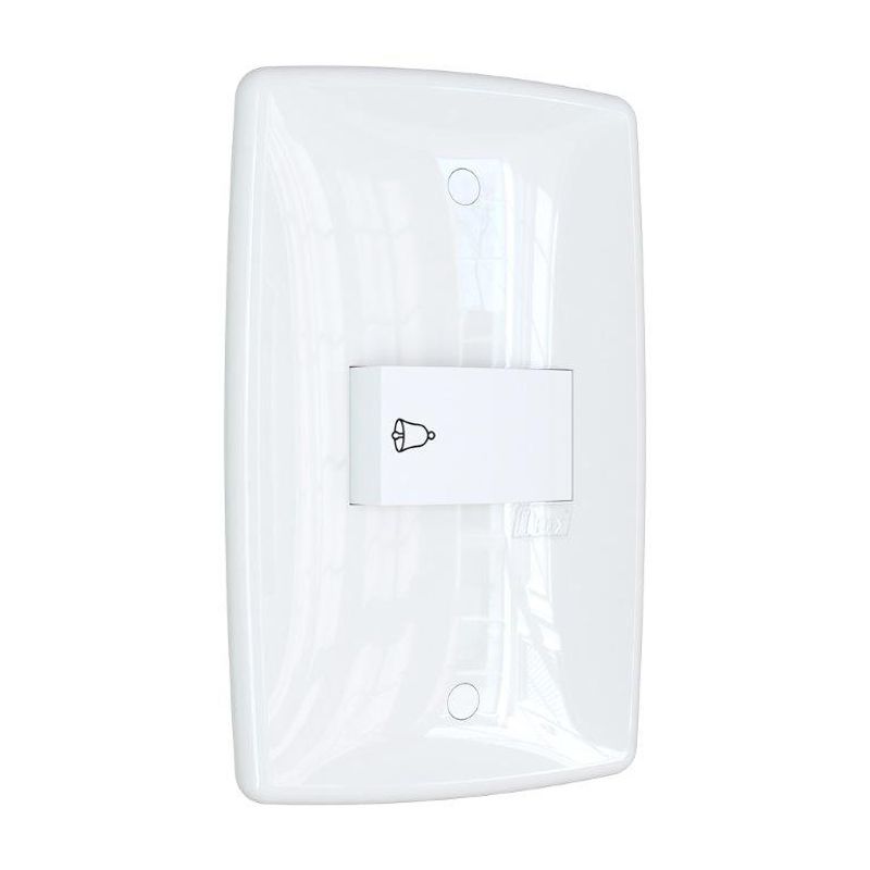 Conjunto Pulsador de Campainha 10A/250V 4x2 Branco Finesse+