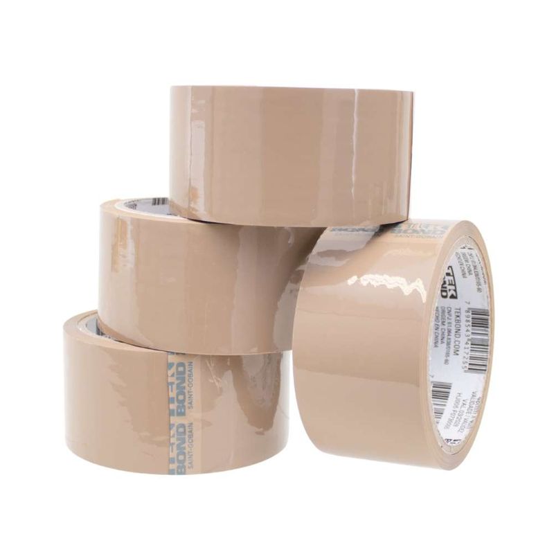 Fita de Empacotamento Marrom 48mmx40m com 4 Rolos Tekbond