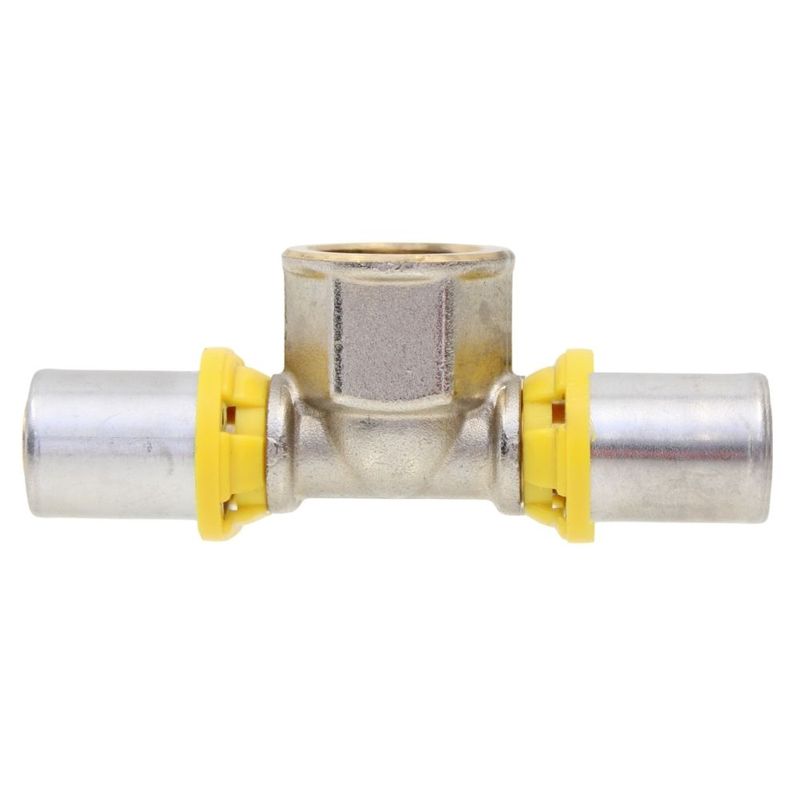 Te Fêmea para Gás 16mmx1/2" Prensar Multi Emmeti