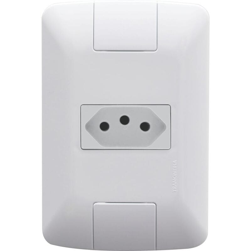 Conjunto Tomada 2P+T 20A/250V 4x2 Branco Aria