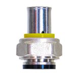 Conector Fêmea Móvel para Gás 20mmx1/2" Prensar Multi Emmeti