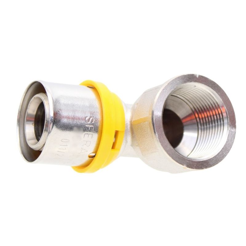 Cotovelo Fêmea para Gás 26mmx1" Prensar Multi Emmeti