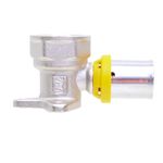 Cotovelo com Flange para Gás 20mmx1/2" Prensar Multi Emmeti