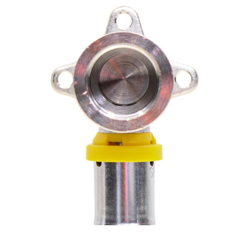 Cotovelo com Flange para Gás 20mmx1/2" Prensar Multi Emmeti