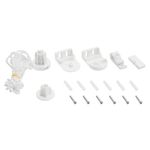 Cortina Persiana Rolô Blackout Branco 140x160cm