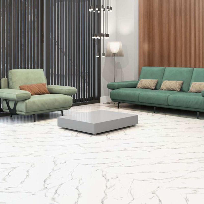 Piso Vinílico Cola Nobile Calacata 2mm 91,44x91,44 cx10,03m2