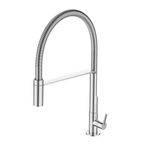 Torneira Cozinha Mesa Bica Alta com Mola Cromada