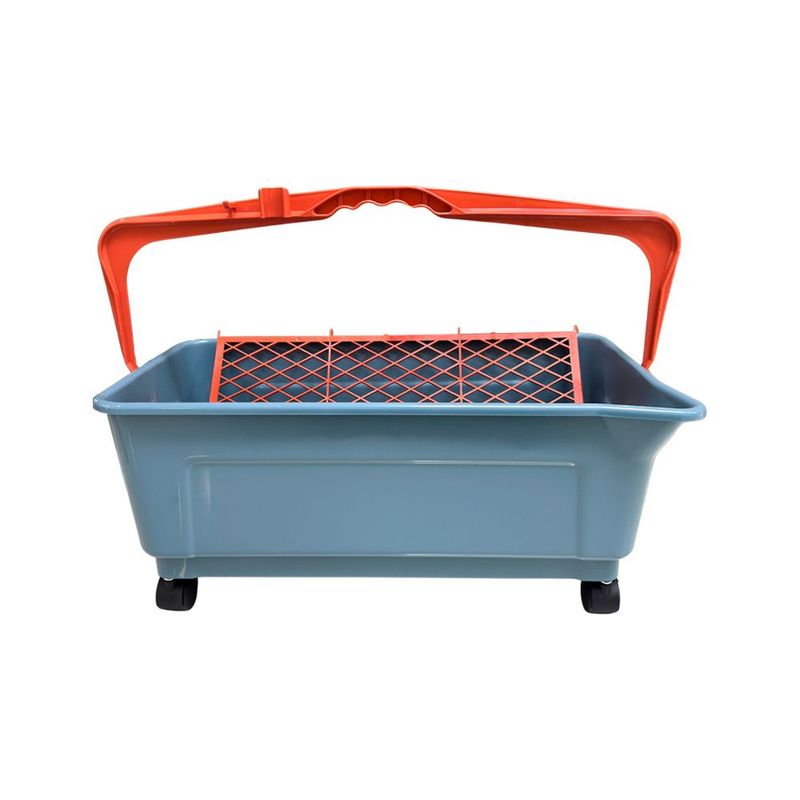 Caçamba Plástica para Pintura 2833 Cinza 25L Com Rodas Compel