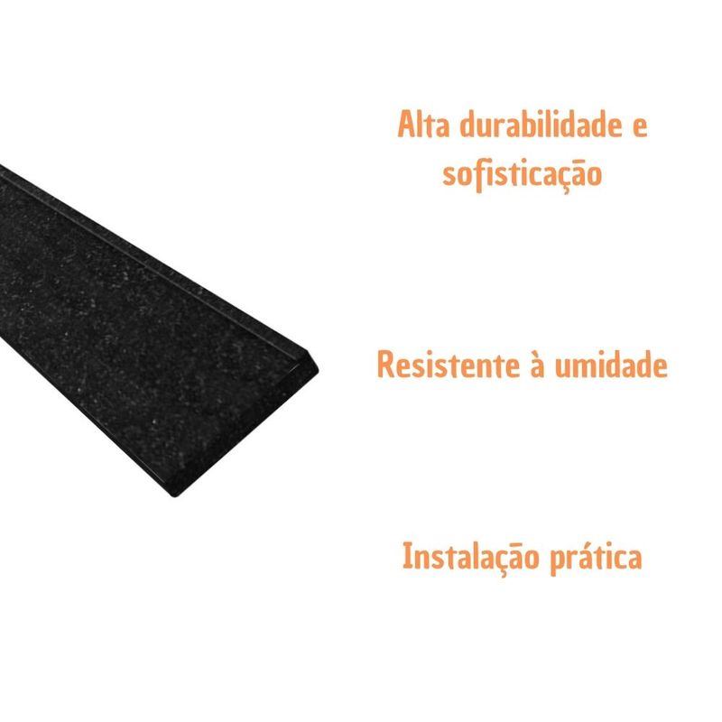 Peitoril Granito Preto 204x17cm