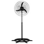 Ventilador de Coluna Premium Preto com 3 Pás 60cm 200W Bivolt