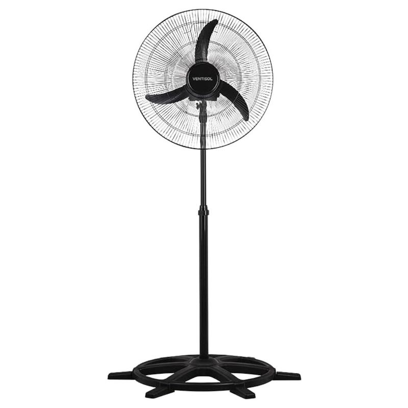 Ventilador de Coluna Premium Preto com 3 Pás 60cm 200W Bivolt