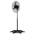 Ventilador de Coluna Premium Preto com 3 Pás 60cm 200W Bivolt