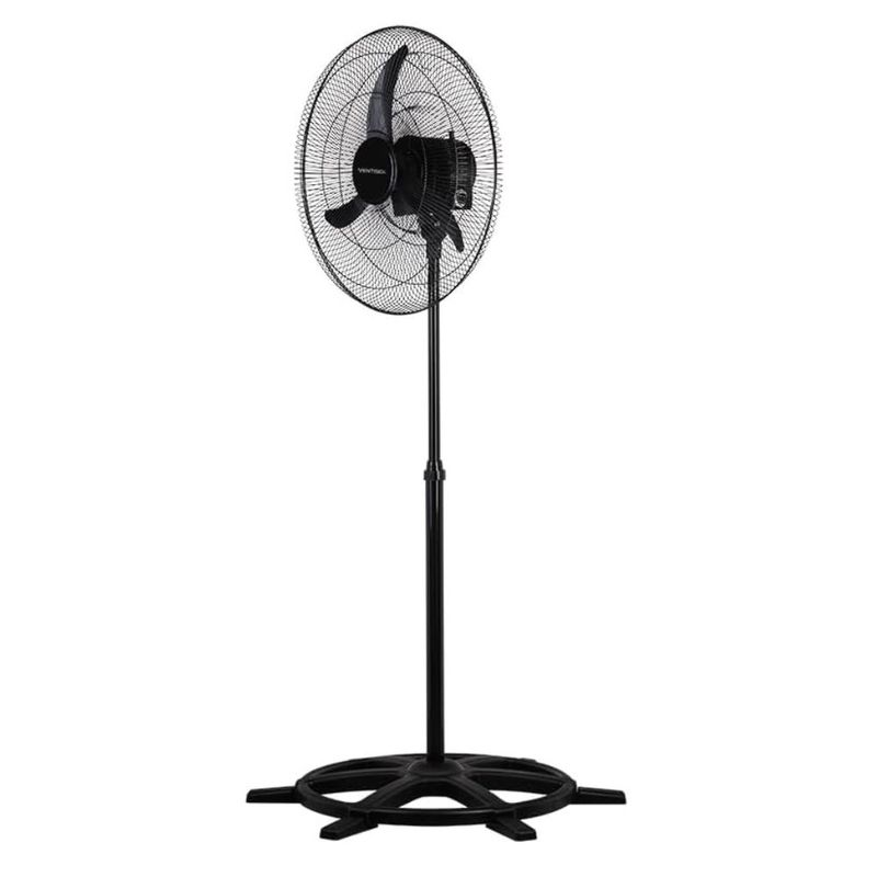 Ventilador de Coluna Premium Preto com 3 Pás 60cm 200W Bivolt