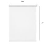 Cortina Persiana Rolô Solar Branco 140x160cm