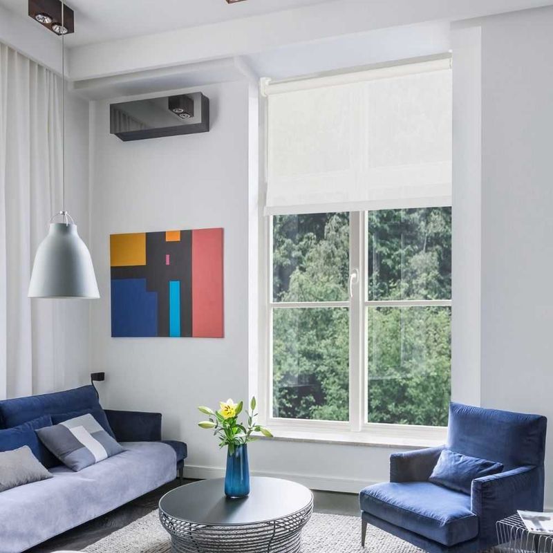 Cortina Persiana Rolô Solar Branco 140x160cm