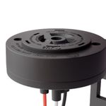 Tomada Base Giratória 360° com Suporte Plástico para Relé Fotoelétrico