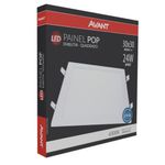 Painel de LED Embutir Pop 24W 30x30cm 1680 Lúmens Luz Branca