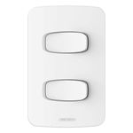 Conjunto 2 Interruptores Simples 10A/250V 4x2 Branco Gracia