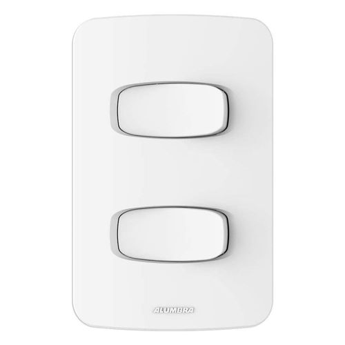 Conjunto 2 Interruptores Simples 10A/250V 4x2 Branco Gracia