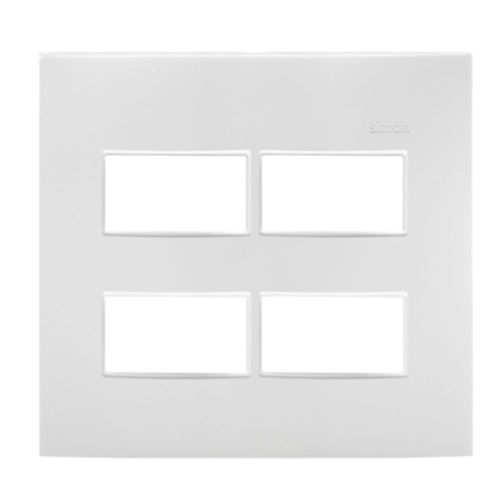 Placa 4 Postos 4x4 com Suporte Line Simon 30