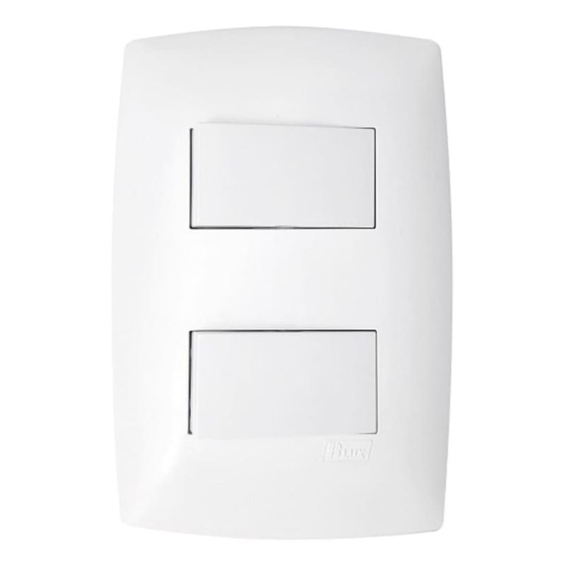 Conjunto 2 Interruptores Simples 10A/250V 4x2 Branco Home