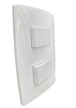 Conjunto 2 Interruptores Simples 10A/250V 4x2 Branco Home