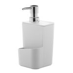 Dispenser para Cozinha Detergente e Bucha Branco 650ml