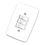 Conjunto 3 Interruptores Paralelos 6A/250V 4x2 Branco Finesse