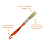 Trincha Econômica Natural Verniz Média 696 1/2" Tigre