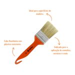 Trincha Econômica Natural Verniz Média 696 2.1/2" Tigre