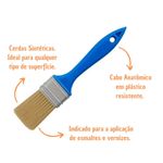 Trincha Simples para Verniz 614 1 1/2" Compel
