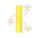 Rolo de Espuma Amarelo sem Suporte 1123 23cm Compel