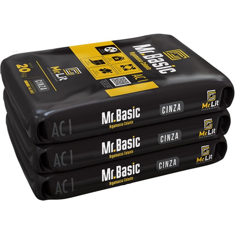 Argamassa Interna ACI Basic Cinza 20kg Mr. Lit