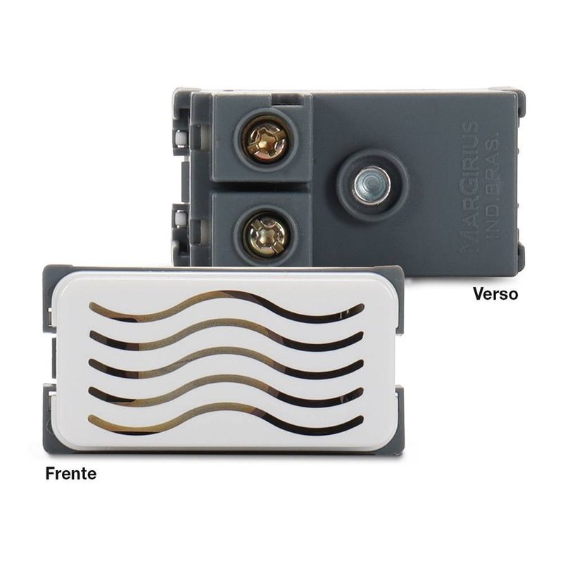 Módulo Campainha Cigarra 220V Branco Linha B3