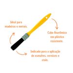 Trincha Simples para Esmalte 811 1/2" Compel