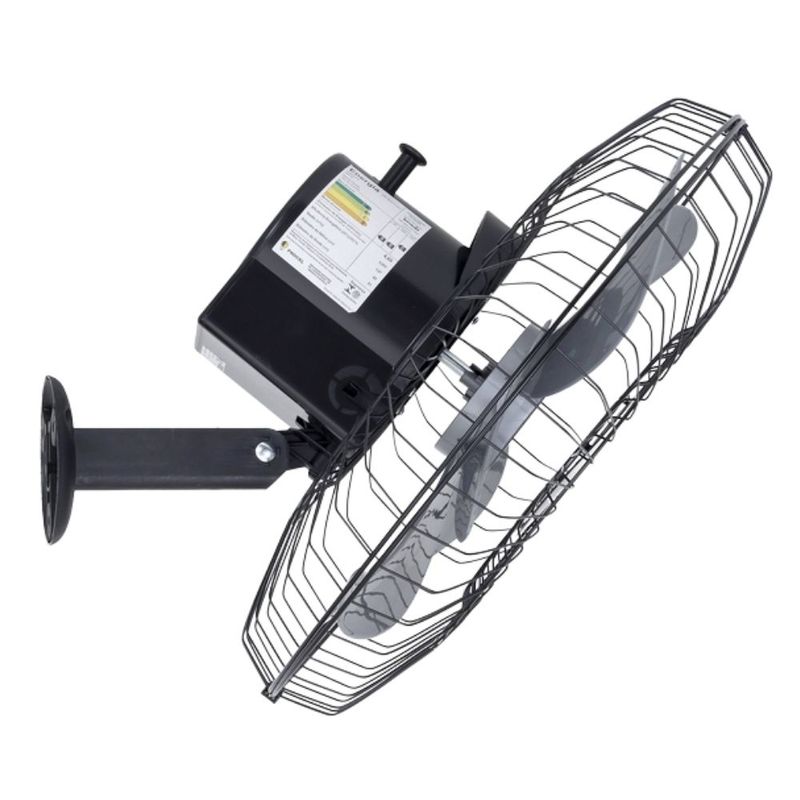 Ventilador de Parede Tufão M2 Preto com 6 Pás 50cm 160w Bivolt